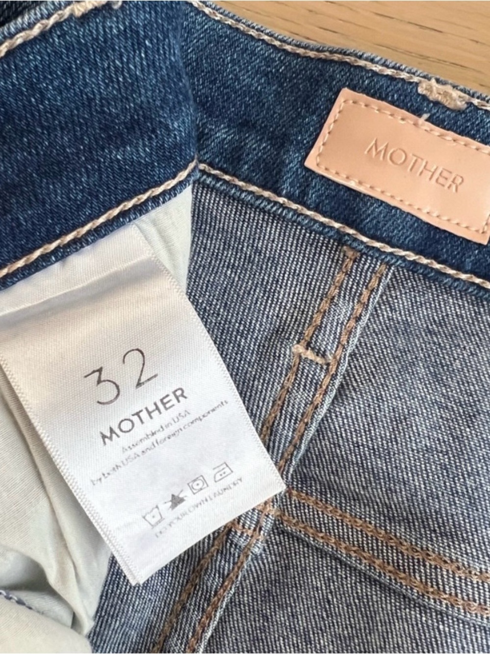 MOTHER Hustler Ankle Fray Jeans size 32 - Picture 8 of 8